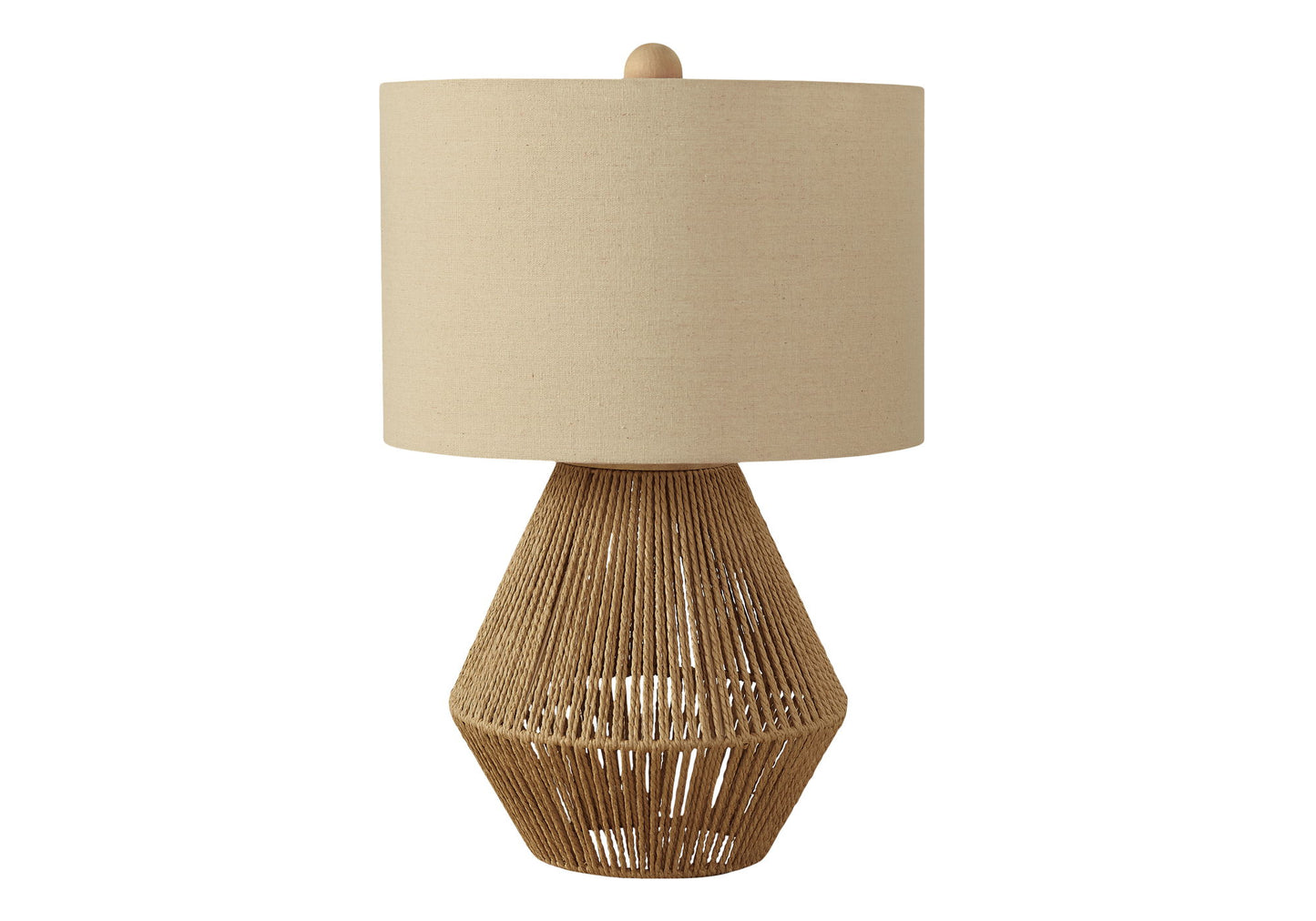 Lighting, Table Lamp, Rope, Resin, Transitional - Brown