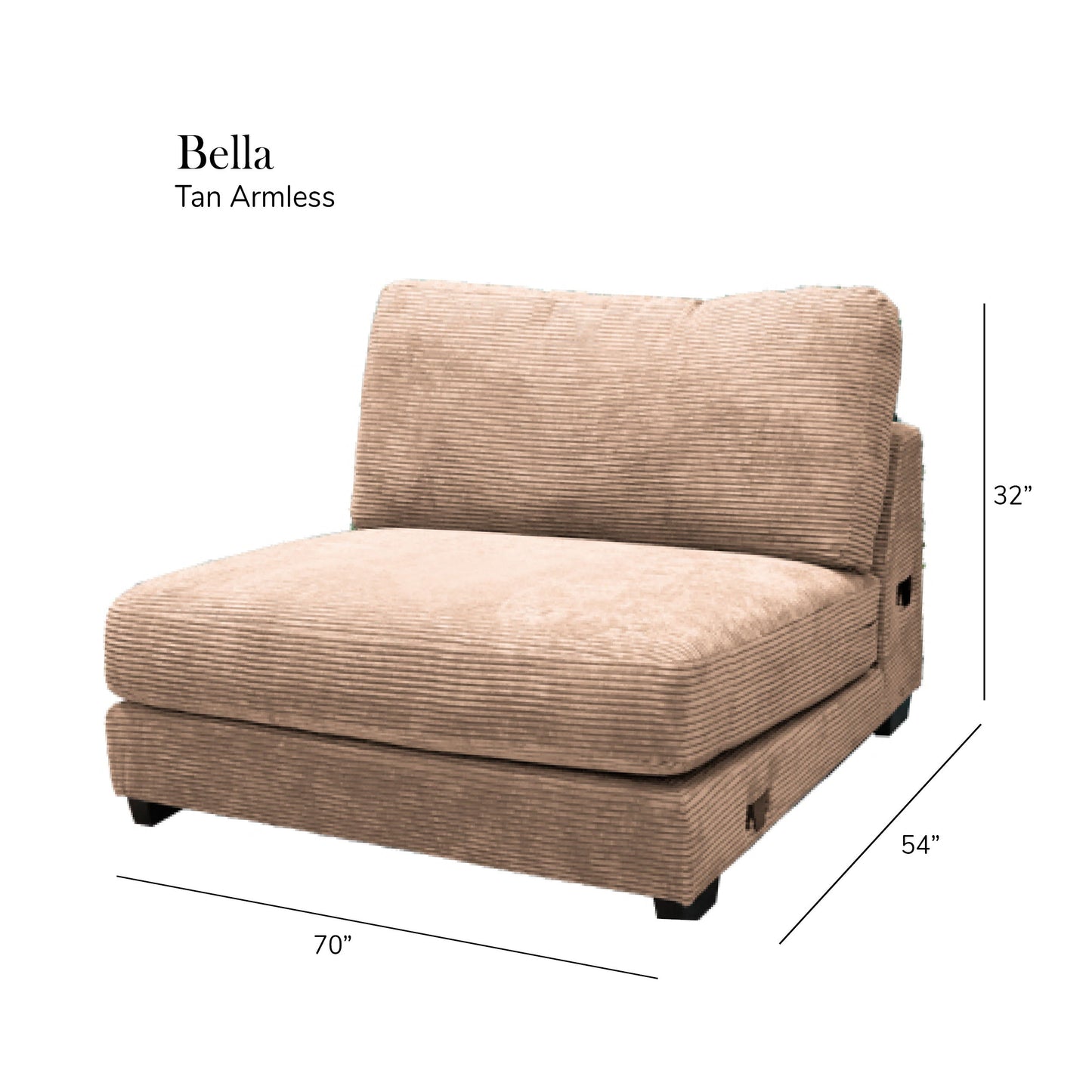 Bella - Corduroy Sectional