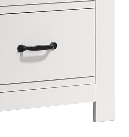 Cassini - 2 Drawer Nightstand Bedside Table - White