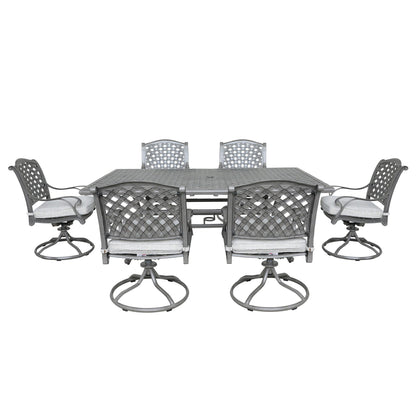 Outdoor Aluminum Dining Set With Cushion