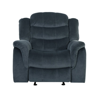 Classic Design, Plush Fabric, Glider Recliner