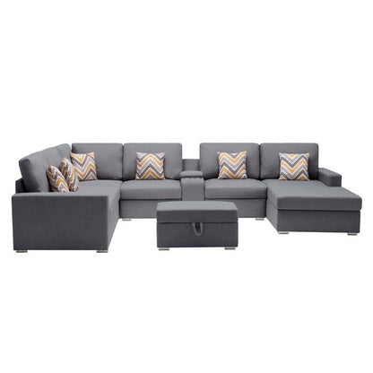 Nolan - 8 Piece Sectional Sofa With Interchangeable Legs