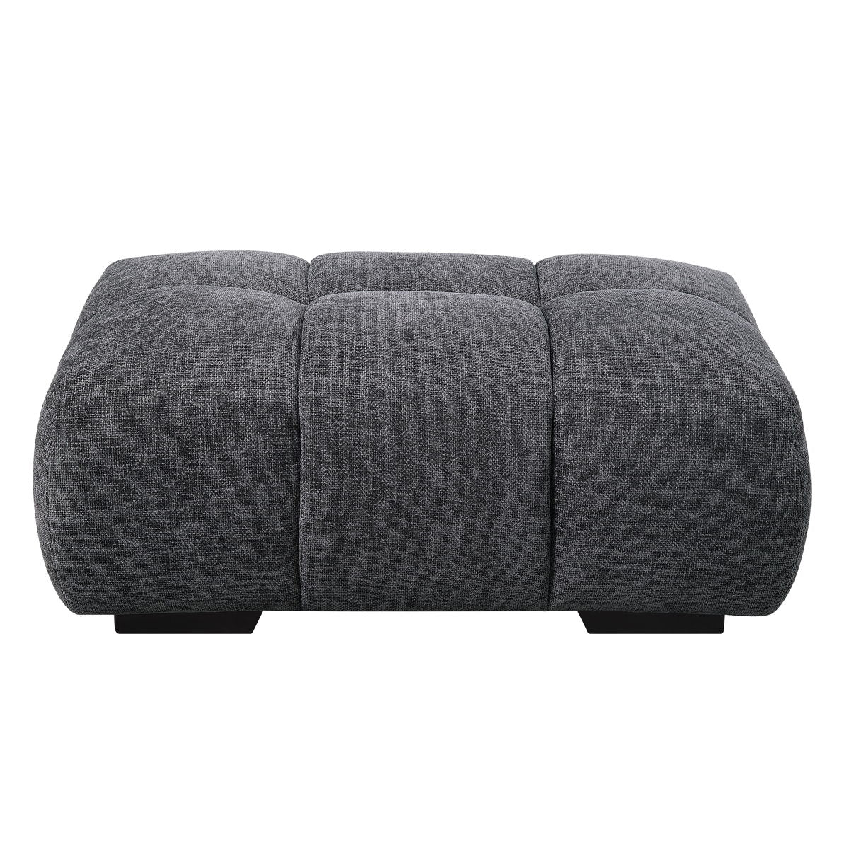 Chosen - Chenille Ottoman - Gray