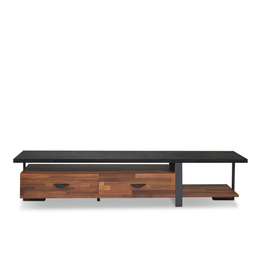 Elling - TV Stand - Walnut / Black