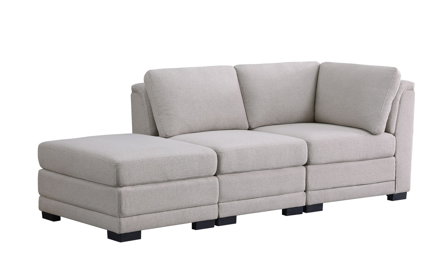 Kristin - Linen Fabric Reversible Sofa