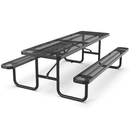 Metal Expanded Rectangular Picnic Table