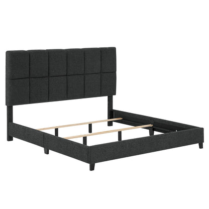 Squares Upholstered Platform Bed