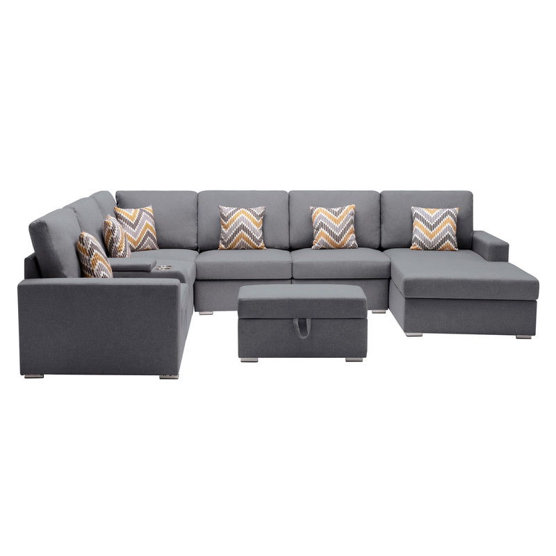 Nolan - 8 Piece Sectional Sofa With Interchangeable Legs