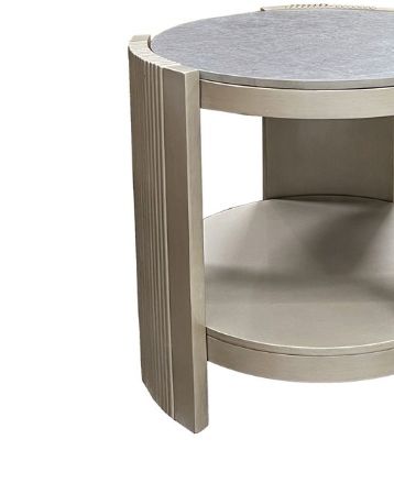 Kasa - Sintered Stone End Table - Champagne