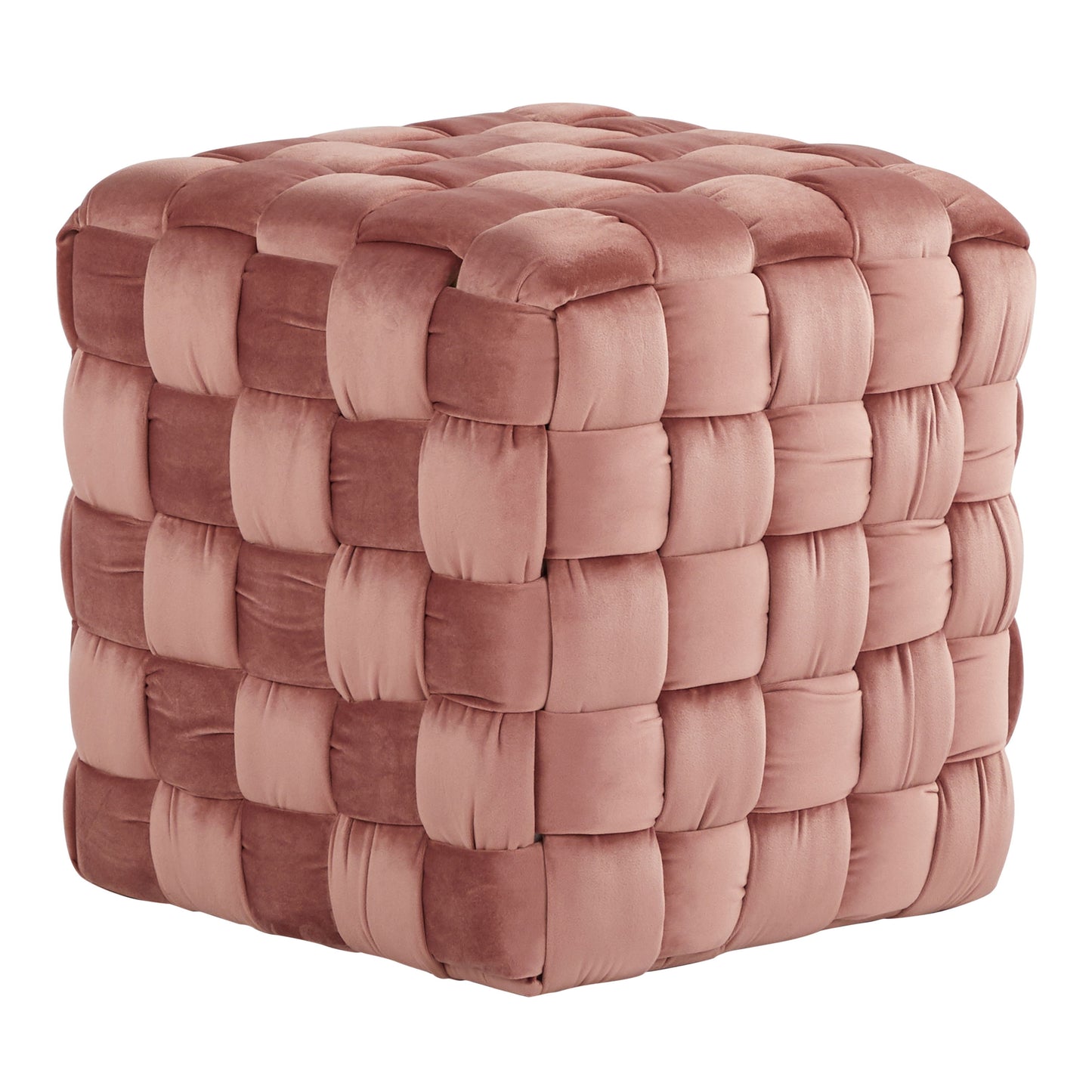 Square Braided Ottoman -