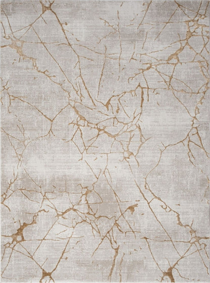 Elegance - 5'3" X 7'3" Area Rug - Gold, Polyester