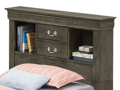 Louis Phillipe - Bookcase Storage Bed