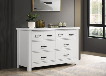 Cassini - 6 Drawer Dresser - White