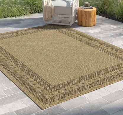 Earth - 5'3" X 7'3" Indoor, Outdoor Area Rug - Jute, Mocha