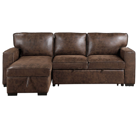 Territory - Reversible Pull Out Sofa Bed - Coffee