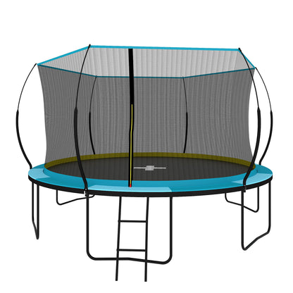 Recreational Trampolines With Enclosure For Kids And Adults With Patented Fiberglass Curved Poles