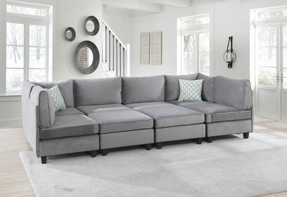 Simona - Velvet Modular Sectional Sofa