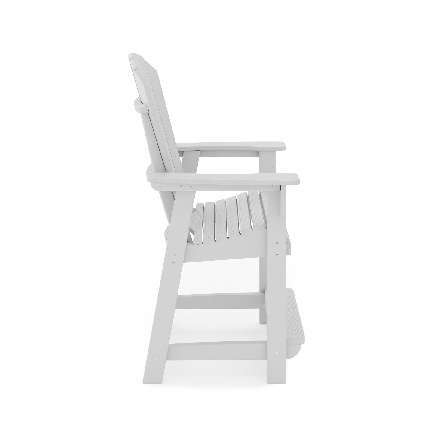 Adirondack Style Counter Chair Stylish HDPE Poly Lumber For Dining, Patio, And Garden Comfort