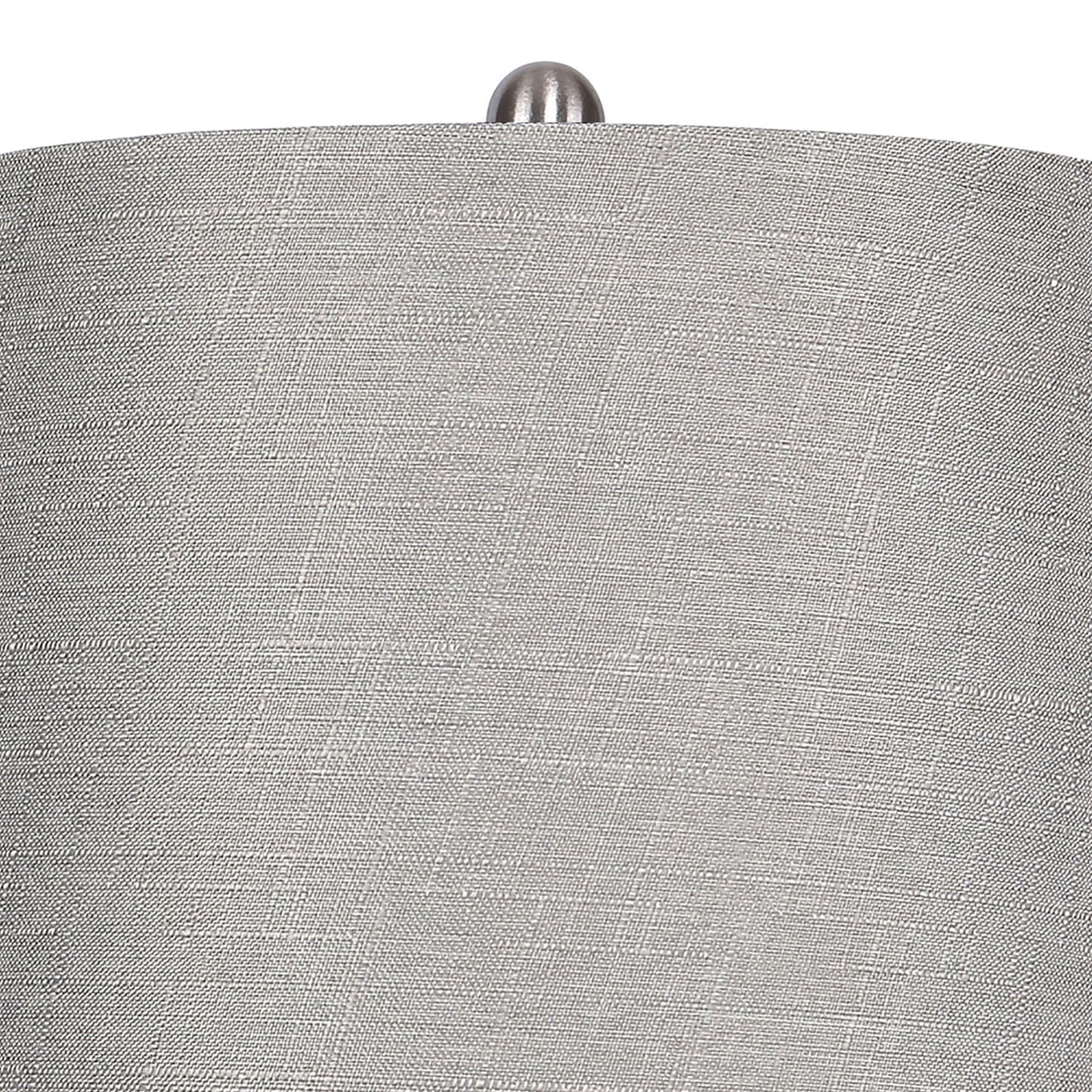 Ashland - Contemporary Table Lamp (Set of 2) - Nickel / Light Gray