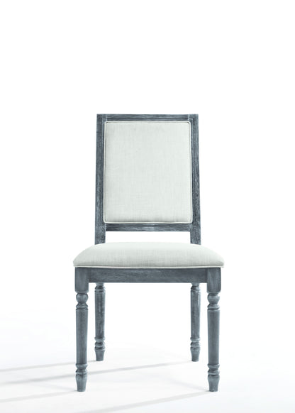 Leventis - Weathered Side Chair - Cream / Gray