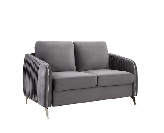 Hathaway - Velvet Modern Chic Loveseat Couch