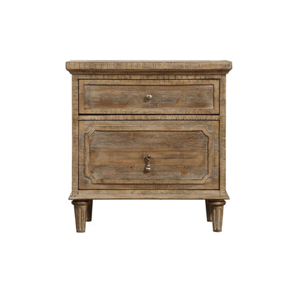 Ludin - 2 Drawer Nightstand - Taupe