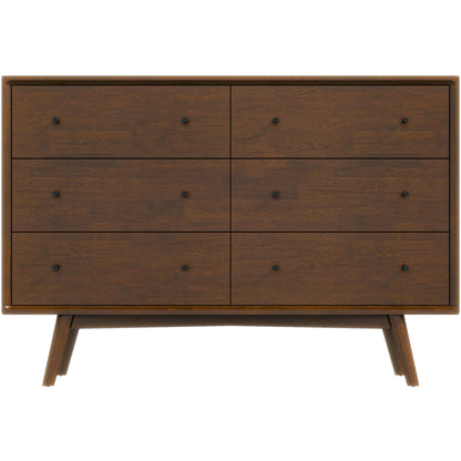 Caroline - Mid-Century Modern Solid Wood Dresser - Brown