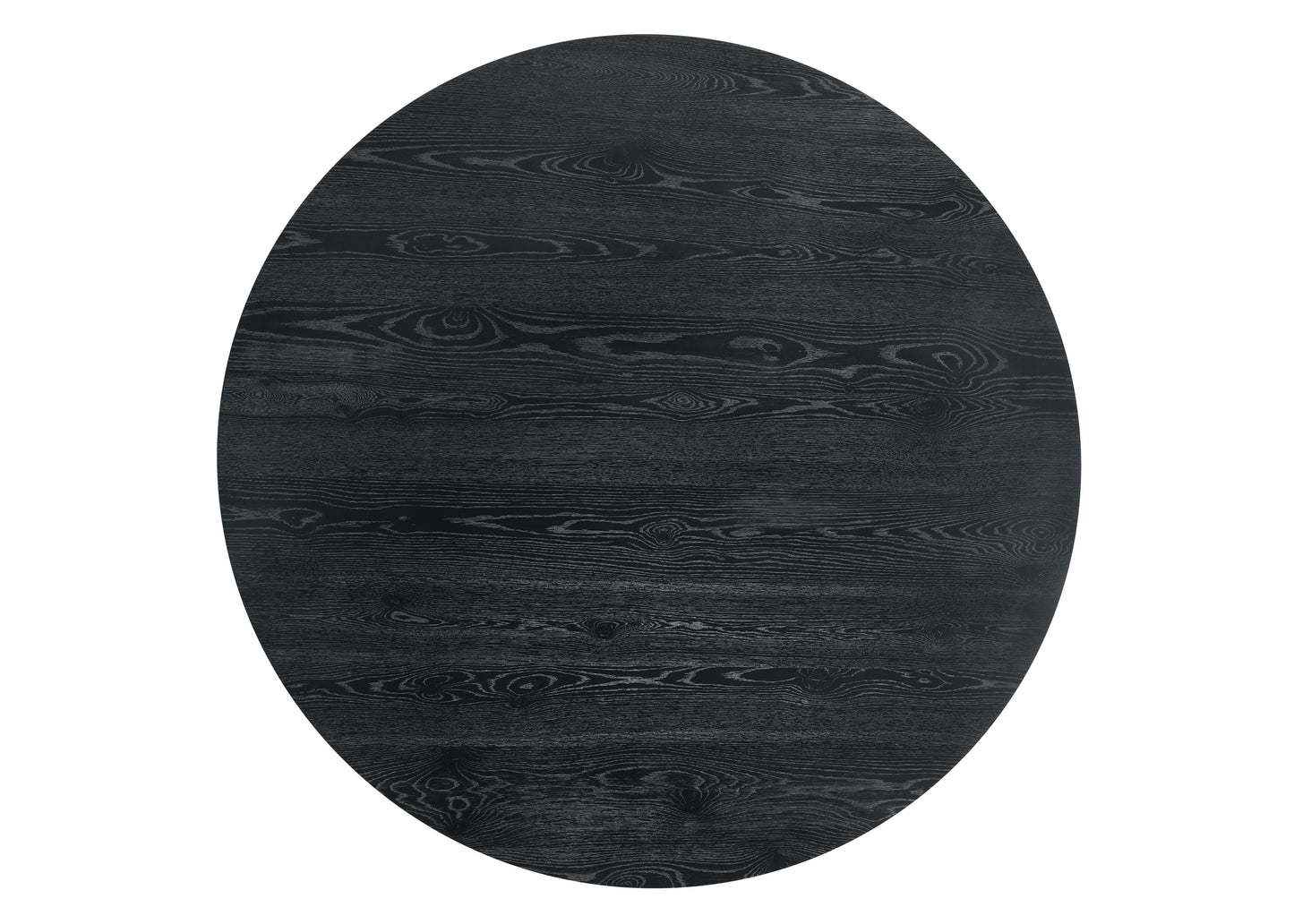 Froja - Manufactured Wood Round Dining Table - Black