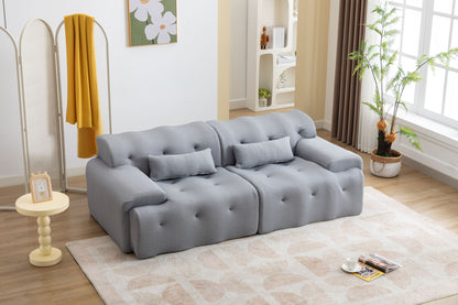 Large Size 2 Seater Sofa, Pure Foam Comfy Sofa Couch, Modern Lounge Sofa For Living Room, Apartment