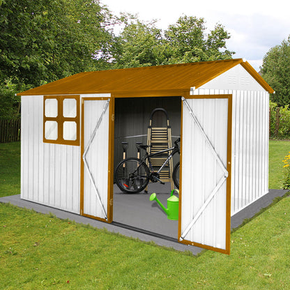 10' x 8' Garden Sheds Outdoor Storage Sheds With Window