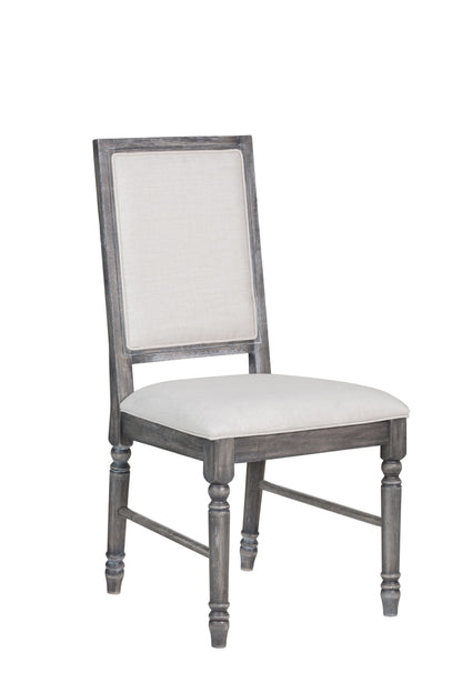 Leventis - Weathered Side Chair - Cream / Gray