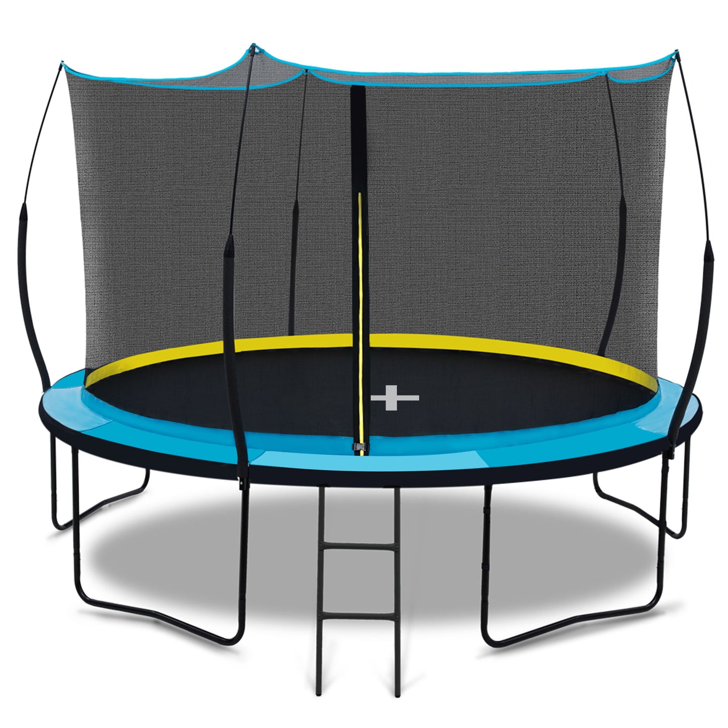 Recreational Trampolines With Enclosure For Kids And Adults With Patented Fiberglass Curved Poles