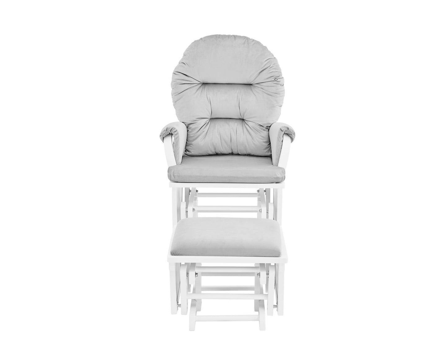 Madison - Glider & Ottoman - White Base