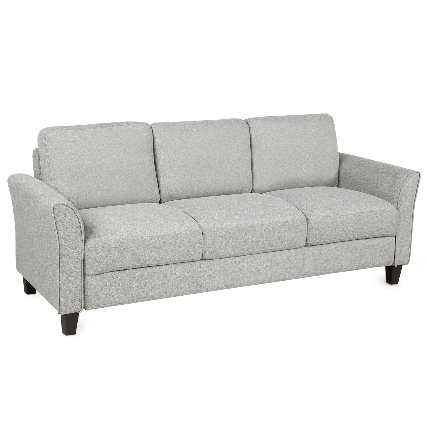 3 Seat Sofa Living Room Linen Fabric Sofa