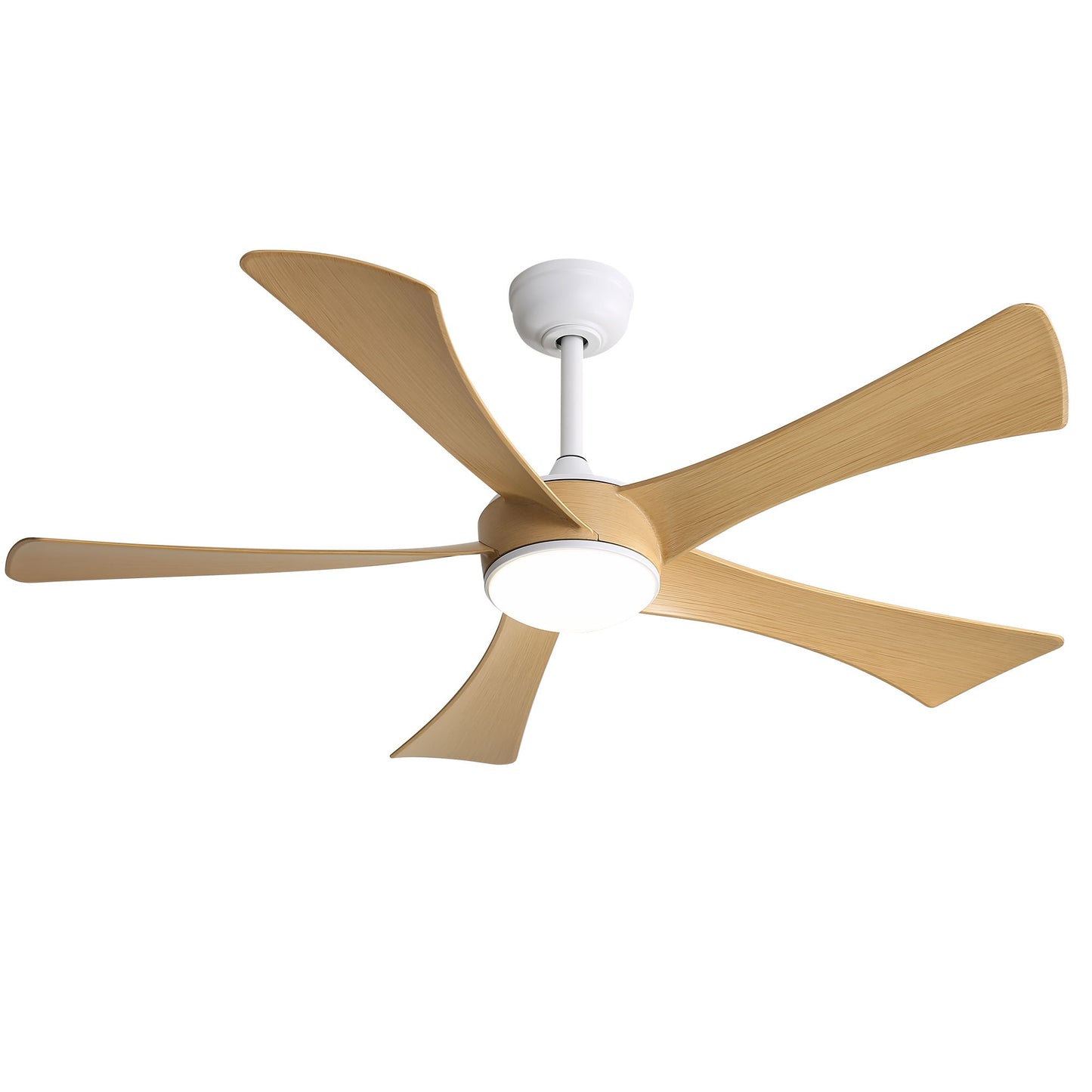 Modern Ceiling Fan With 22W LED Light And Remote Control 5 ABS Blades For Living Room