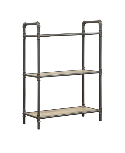 Itzel - Antique Bookshelf - Gray / Oak