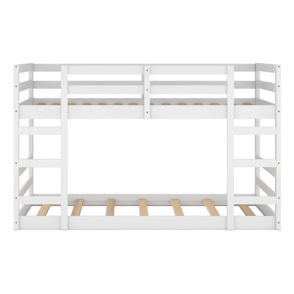 Twin Over Twin Bunk Bed With Ladder