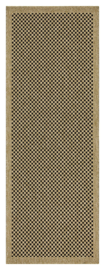 Earth - Indoor / Outdoor Area Rug Polypropylene - Jute / Black