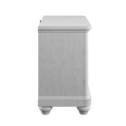 Mariano - 3 Drawer Nightstand With USB - Gray