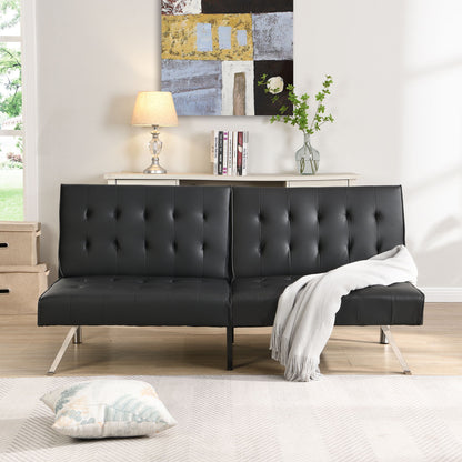 Comfortable Futon Sofa Bed - Black