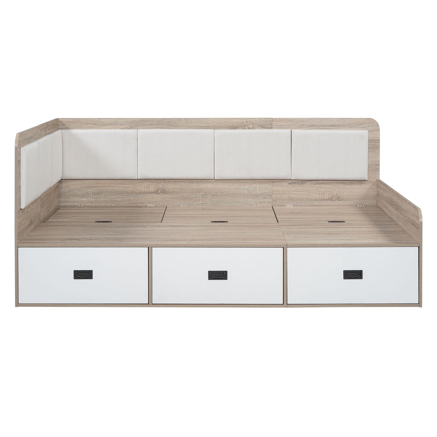 Daybed With Three Drawers And Three Storage Compartments