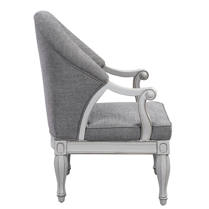 Florian - Antique Chair - Gray / White