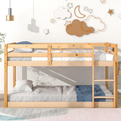 Twin Over Twin Floor Bunk Bed