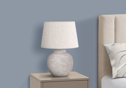 Lighting, Table Lamp, Concrete, Modern - Cream