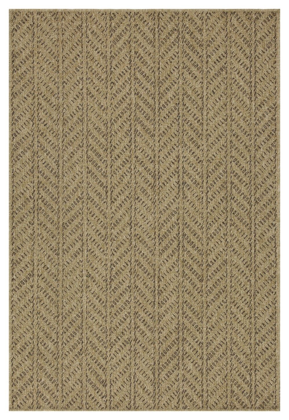 Earth - 2'7" X 7'3" Indoor, Outdoor Area Rug - Natural, Mocha