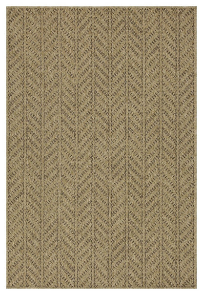 Earth - 2'7" X 7'3" Indoor, Outdoor Area Rug - Natural, Mocha