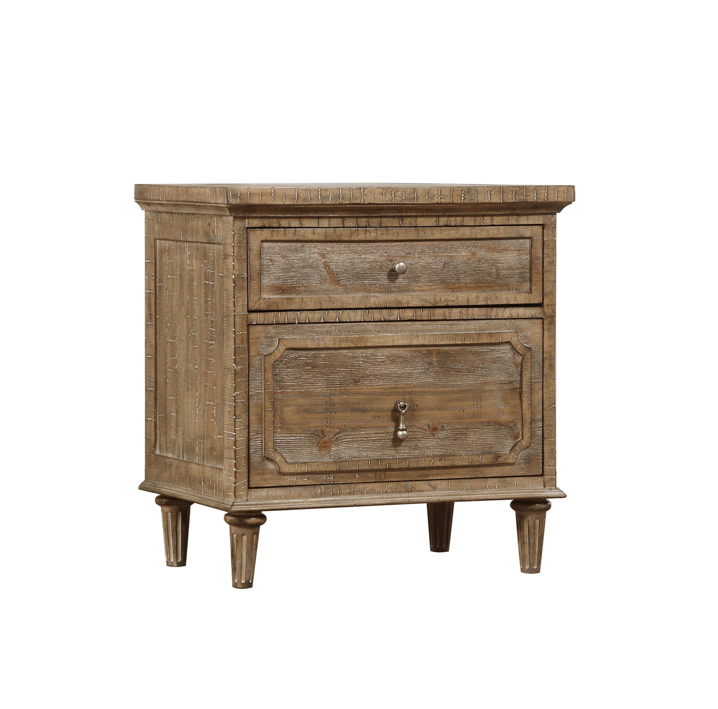 Ludin - 2 Drawer Nightstand - Taupe