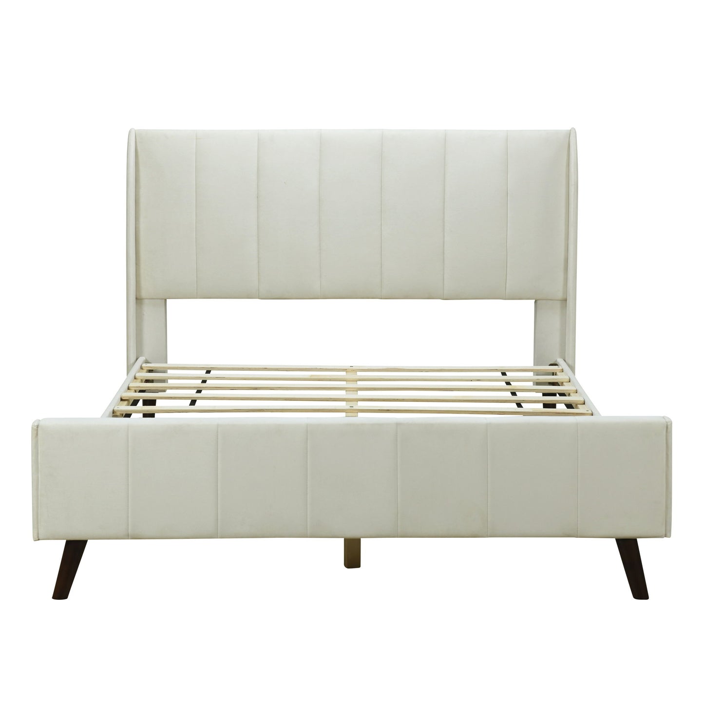 Upholstered Platform Bed, Velvet