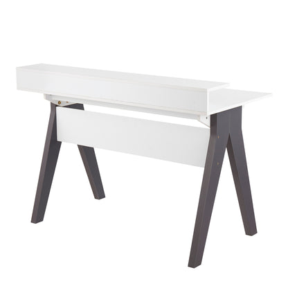 Wishbone - Contemporary Desk - Gray / White