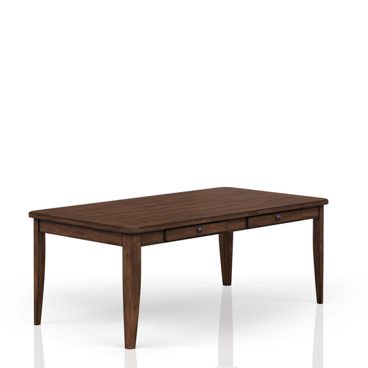 Casual Dining Table With Four Storage Drawers - Brown